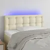Image de vidaXL Tête de lit à LED - Crème