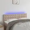 Image de vidaXL Tête de lit à LED - Cappuccino - 144 cm
