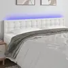 Image de VidaXL Tête de Lit à LED Blanc - Similicuir