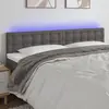 Image de Vidaxl Tête de lit à LED - Gris
