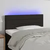 Image de vidaXL Tête de lit à LED - Noir 90x5x78/88 cm