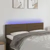 Image de vidaXL Tête de lit à LED - Marron Foncé