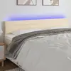 Image de vidaXL Tête de lit à LED 200 cm - Crème
