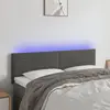 Image de vidaXL Tête de lit à LED - Gris foncé