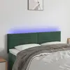 Image de vidaXL Tête de lit à LED - Vert foncé