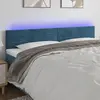 Image de vidaXL Tête de lit à LED - Bleu foncé