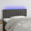 Image de vidaXL Tête de lit à LED - Gris foncé