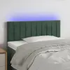 Image de vidaXL Tête de lit à LED Vert Foncé - 90x5x78/88 cm