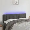 Image de vidaXL Tête de lit à LED - Gris foncé 144 cm