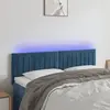 Image de vidaXL Tête de lit à LED bleu foncé 144x88