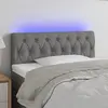 Image de Vidaxl Tête de lit à LED 90x7x78/88 cm - Gris foncé