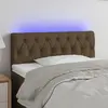 Image de vidaXL 3121933 - Tête de lit à LED Marron foncé 90 cm