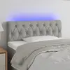 Image de Vidaxl Tête de lit à LED - Gris clair