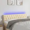 Image de vidaXL Tête de lit à LED - Crème