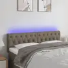 Image de vidaXL Tête de lit à LED - Taupe