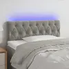 Image de VIDAXL Tête de lit à LED - Gris clair
