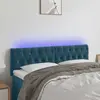 Image de vidaXL Tête de lit à LED - Bleu foncé