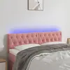 Image de Vidaxl Tête de lit à LED 160x7x78/88 cm - Rose
