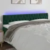 Image de vidaXL Tête de lit à LED - Vert foncé