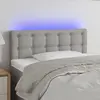 Image de vidaXL Tête de lit à LED - Gris clair