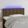 Image de vidaXL Tête de lit à LED - Marron Foncé