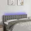 Image de Vidaxl Tête de lit à LED - Gris foncé