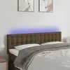 Image de vidaXL Tête de lit LED 144x5x78/88 cm Marron Foncé