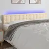 Image de vidaXL Tête de lit à LED - Crème