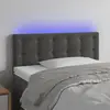 Image de Tête de lit vidaXL à LED - Gris foncé