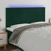 Image de vidaXL Tête de lit à LED - Vert foncé