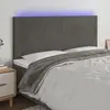 Image de VidaXL Tête de lit à LED Gris foncé