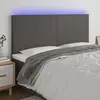 Image de vidaXL Tête de lit à LED - Gris