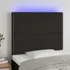 Image de vidaXL Tête de lit LED Noir