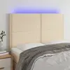 Image de vidaXL Tête de lit à LED Crème