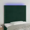 Image de vidaXL Tête de lit à LED - Vert foncé