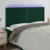 Image de vidaXL Tête de lit à LED Vert foncé