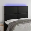 Image de Vidaxl Tête de lit à LED - Noir