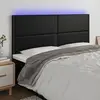 Image de vidaXL Tête de lit à LED - Noir