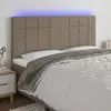 Image de vidaXL Tête de lit à LED - Taupe