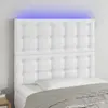 Image de vidaXL Tête de lit à LED - Blanc 100x5x118/128 cm