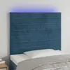 Image de vidaXL - Tête de lit à LED 80 cm - Bleu foncé
