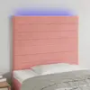 Image de VidaXL Tête de lit à LED 90x5x118/128 cm - Rose