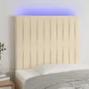 Image de vidaXL Tête de lit à LED - Crème