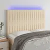 Image de vidaXL Tête de lit à LED - Crème