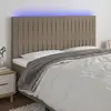 Image de vidaXL Tête de lit LED - Taupe