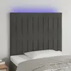 Image de vidaXL Tête de lit à LED - Gris foncé