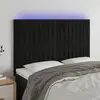 Image de vidaXL 3122712 - Tête de lit à LED Noir 144 cm