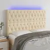 Image de vidaXL Tête de lit à LED - Crème