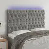 Image de vidaXL Tête de lit à LED - Gris clair