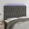 Image de vidaXL Tête de lit LED - Gris foncé